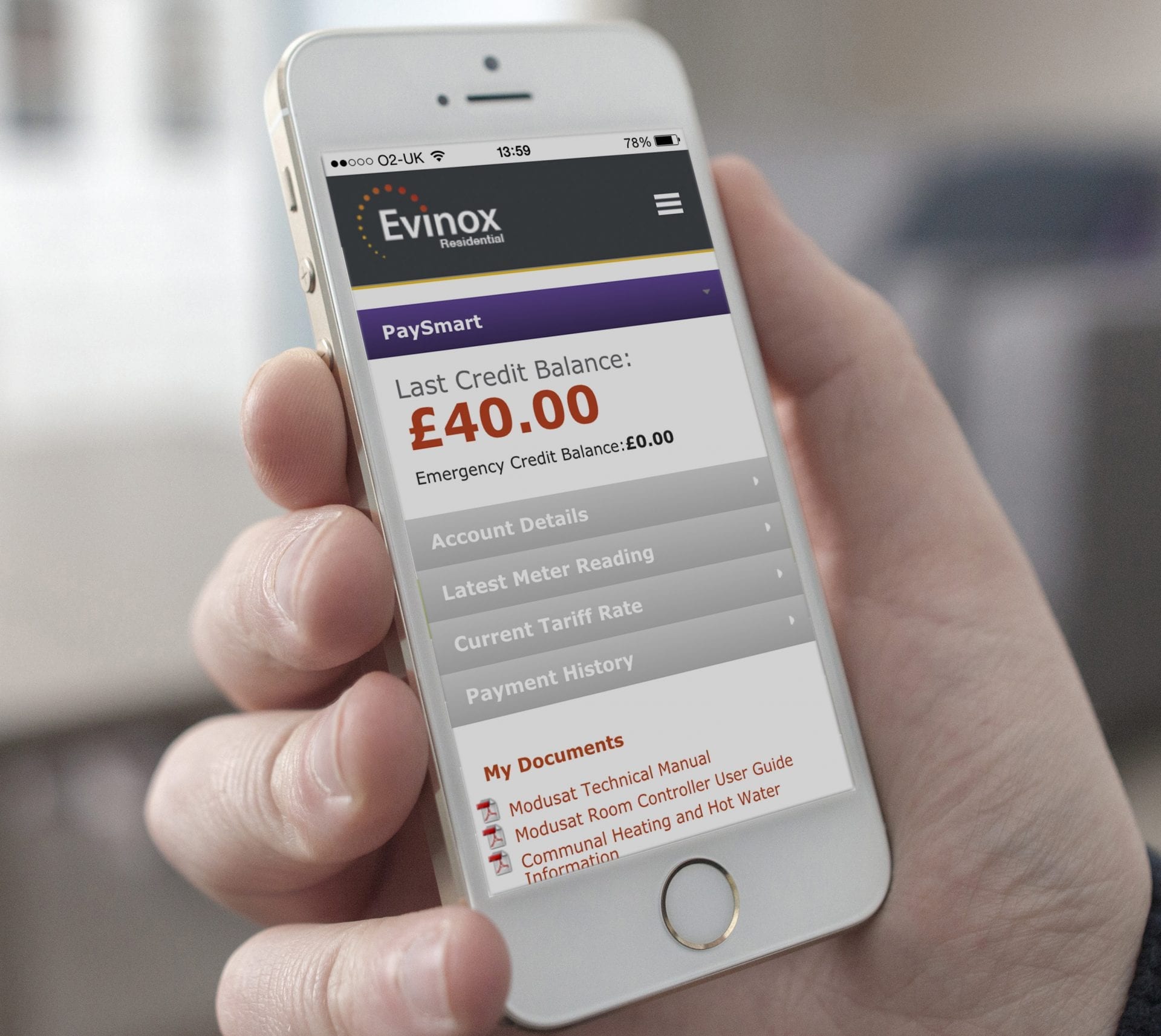 Evinox smart metering and billing app