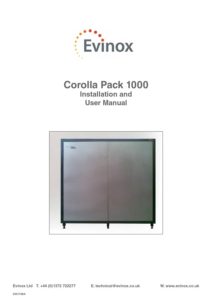 Corolla Pack 1000 Technical Manual 